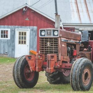 barn and tractor